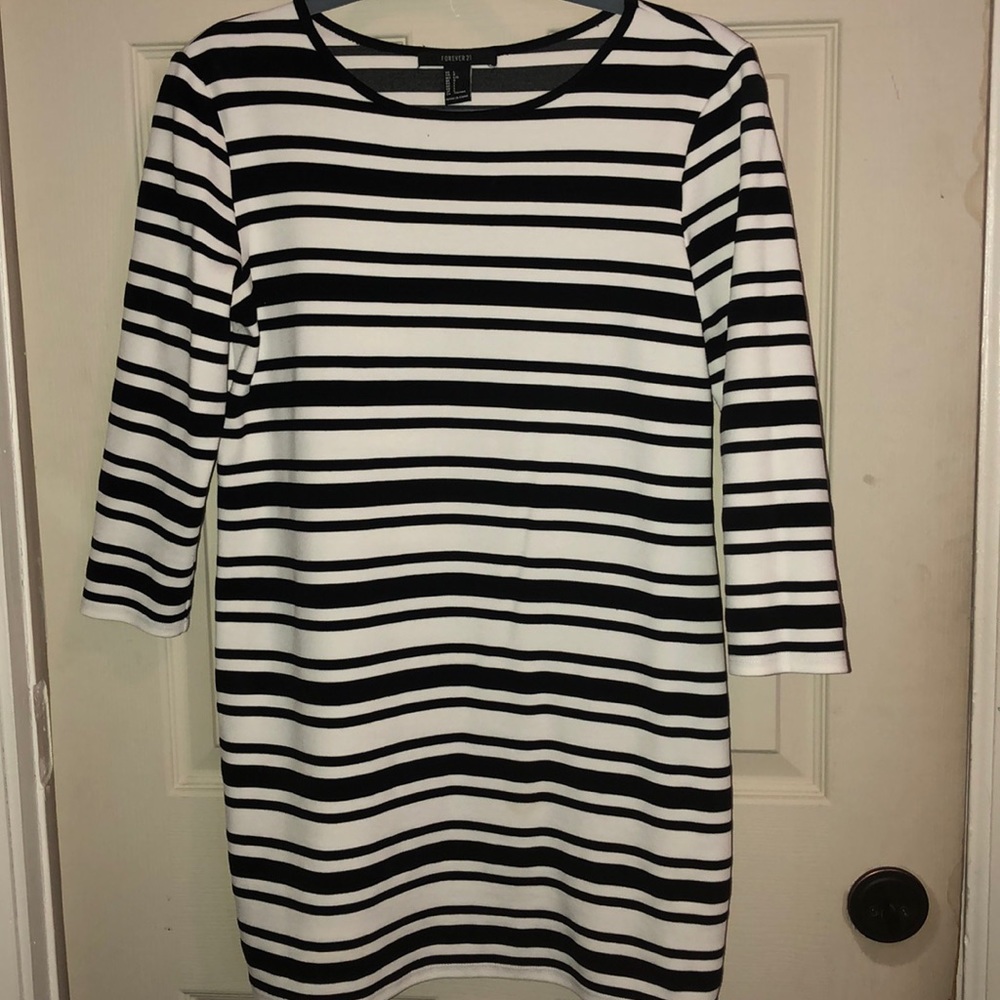 Black &white dress